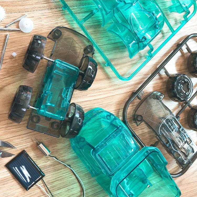 ของเล่นพลังงานแสงอาทิตย์ DIY ประกอบโมเดลรถวิศวกรรมของเล่นเพื่อการศึกษา, Engineering Vehicle