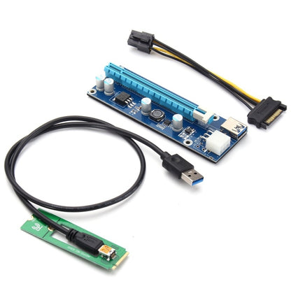 PCE164P-N03 VER006C Mini PCI-E 1X ถึง 16X Riser สำหรับการ์ดภาพภายนอกแล็ปท็อป, Blue Board 6pin, Blackboard 6pin, Blackboard 4pin, M2 To 6pin