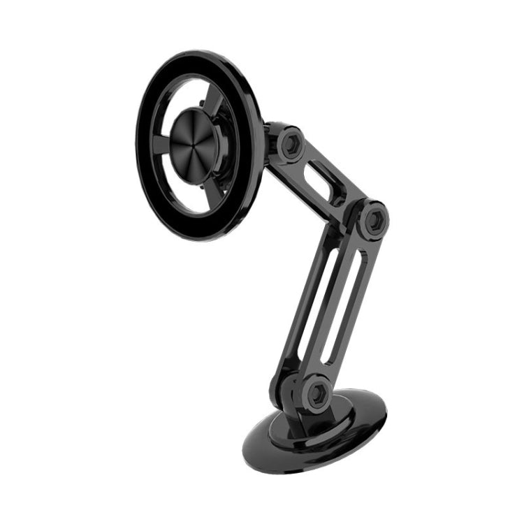 Magsafe Magnetic Mobile Phone Bracket Metal Car Navigation Bracket แบบพับได้, CZY-F82Y(Black)