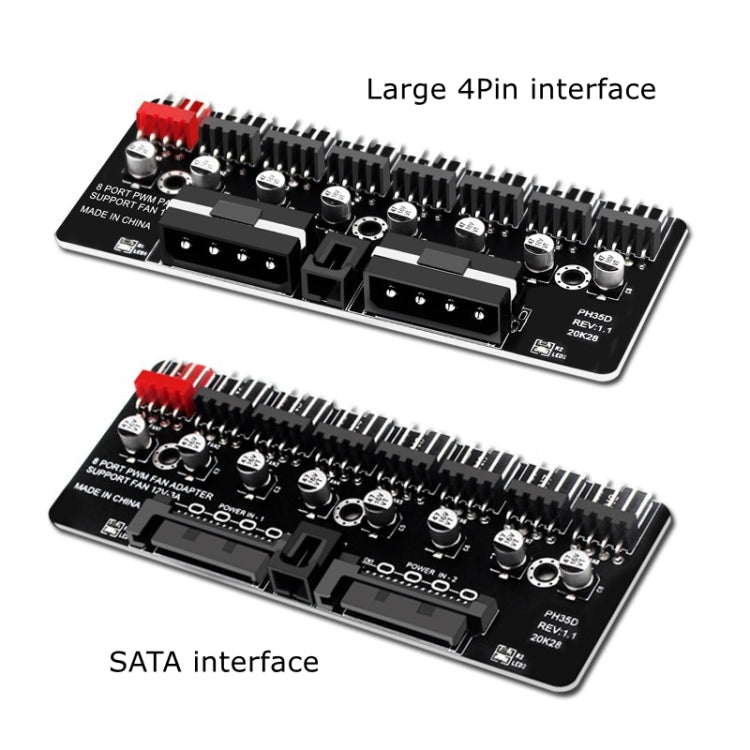 PWM Fan Hub คอมพิวเตอร์ CPU พัดลม Extender, PH35D