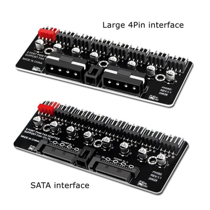 PWM Fan Hub คอมพิวเตอร์ CPU พัดลม Extender, PH35D
