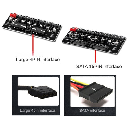 PWM Fan Hub คอมพิวเตอร์ CPU พัดลม Extender, PH35D