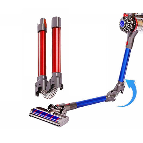 สำหรับ Dyson V7 V8 V10 V11 เครื่องดูดฝุ่นอุปกรณ์เสริมก้านต่อขยายแบบพับได้, Foldable Pipe (Red)