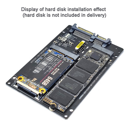 SATA 22PIN เป็น MSATA หรือ M.2 NGFF การ์ด SATA 2 ใน 1 การ์ดตัวแปลง SSD, Only Card, With SATA 22pin Cable, With USB 3.0 Cable