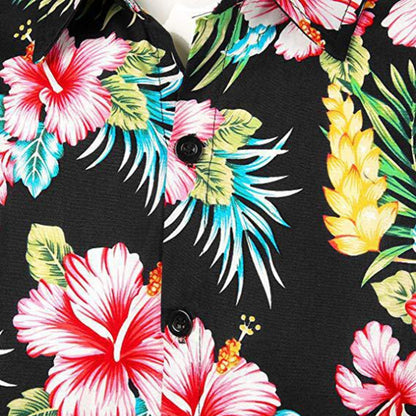 Summer Men 3D Digital Printing Beach เสื้อเชิ้ตแขนสั้นลำลอง, S, M, L, XL, XXL