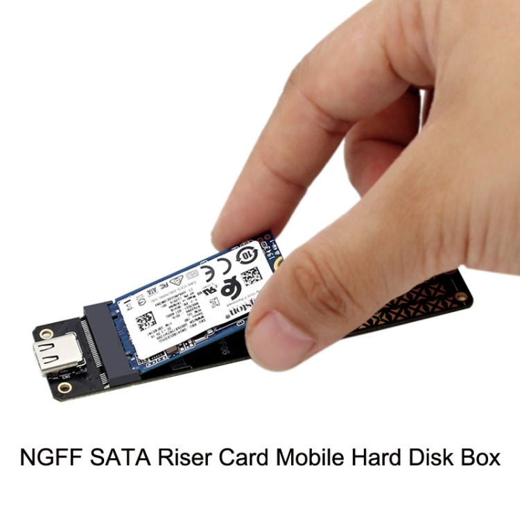 NGFF M.2 Bkey SATA Hard Disk SSD เป็น USB3.1 Type-C / USB-C Expansion Card, SSD To USB3.1