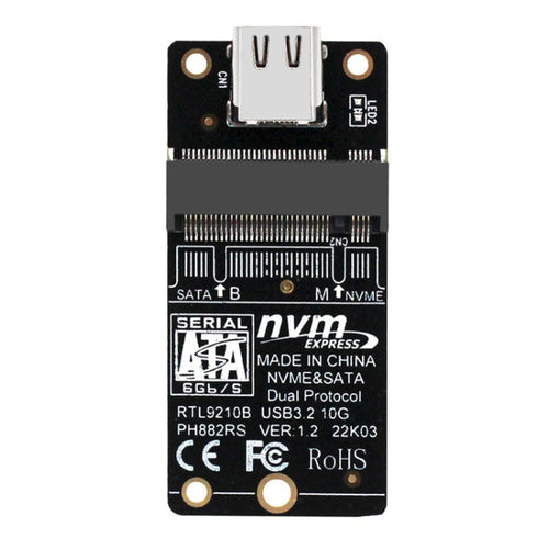 M.2 NVME Hard Disk Box Transfer Card RTL9210B ชิป Type-C / USB-C USB3.1 Gen2 10Gbps