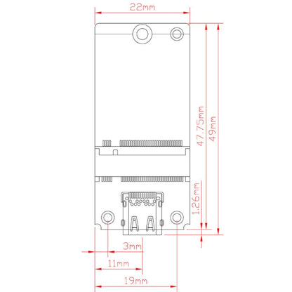 M.2 NVME Hard Disk Box Transfer Card RTL9210B ชิป Type-C / USB-C USB3.1 Gen2 10Gbps