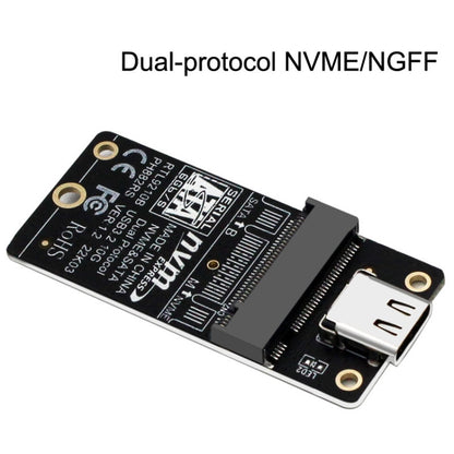 M.2 NVME Hard Disk Box Transfer Card RTL9210B ชิป Type-C / USB-C USB3.1 Gen2 10Gbps
