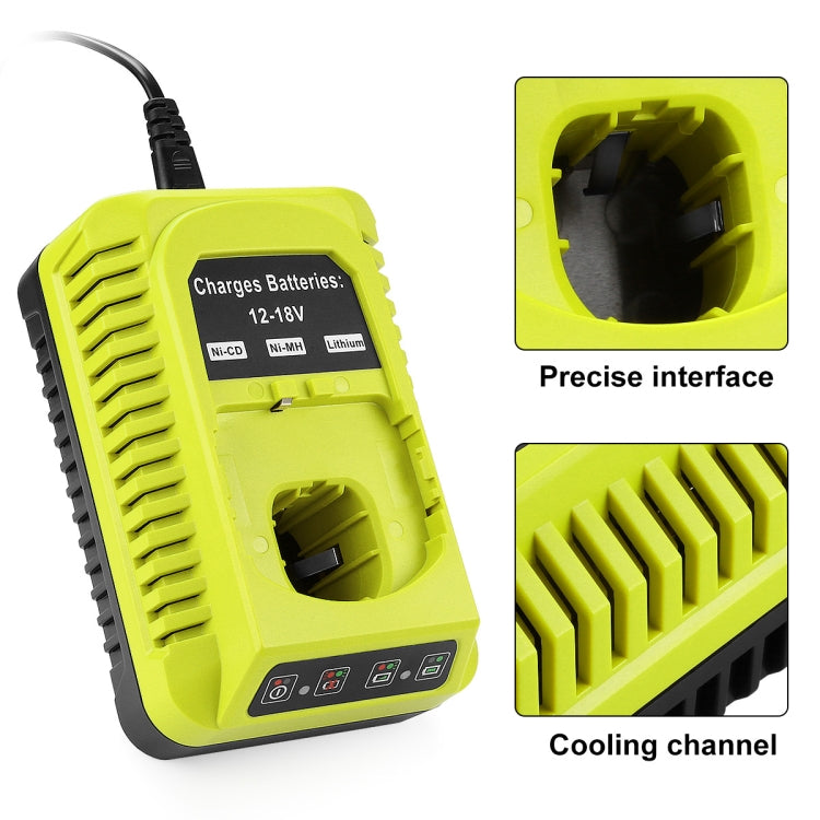 สำหรับ RYOBI P117 / P108 12-18V เครื่องชาร์จแบตเตอรี่อเนกประสงค์