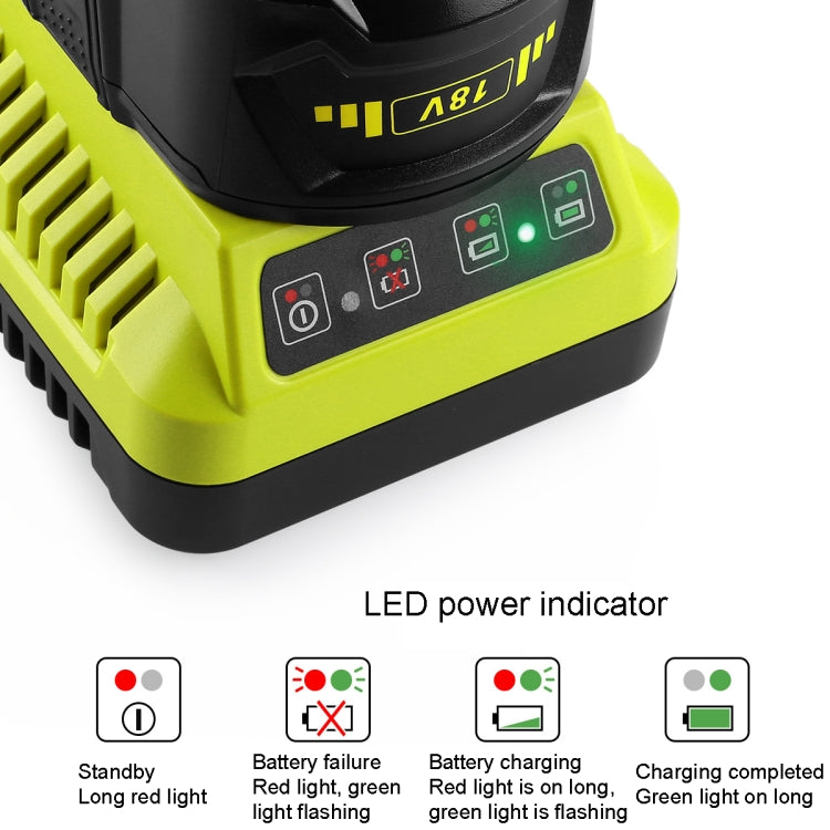 สำหรับ RYOBI P117 / P108 12-18V เครื่องชาร์จแบตเตอรี่อเนกประสงค์