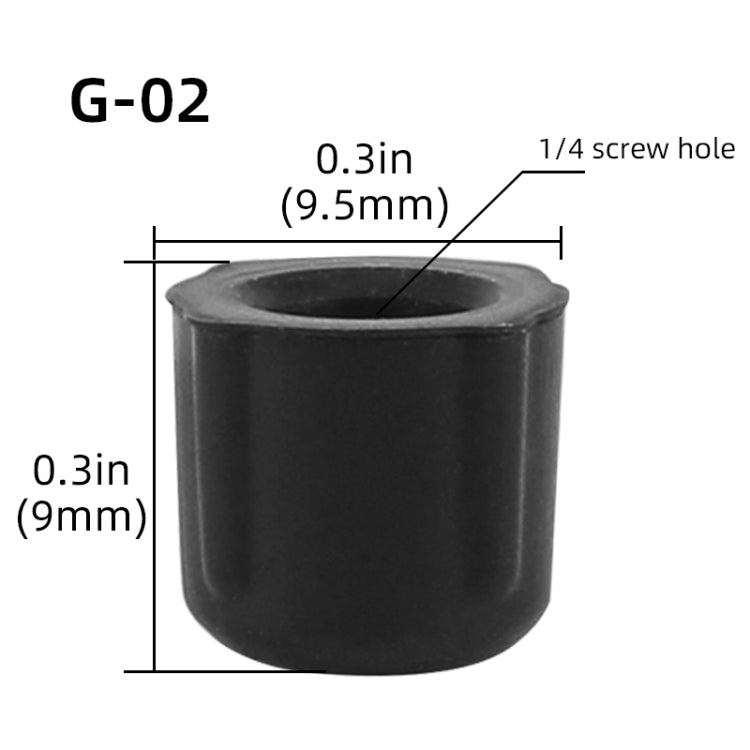 10 ชิ้น BEXIN G-02 กล้อง 1/4 นิ้วฝาเกลียวป้องกันสำหรับสกรูขาตั้งกล้องขาเดียว, G-02