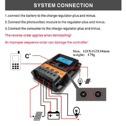 Dual DC ปัจจุบัน แสดงผล 12V24V Solar Controller LCD PWM ตัวควบคุมการผลิตไฟฟ้าโซลาร์เซลล์, K1688 10A, K1688 20A, K1688 30A