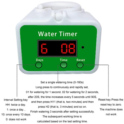 เครื่องตั้งเวลารดน้ำอัตโนมัติแบบหยดอัจฉริยะในครัวเรือน, Water 2 Potted Plants, Water 4 Potted Plants, Water 6 Potted Plants, Water 8 Potted Plants, Water 12 Potted Plants