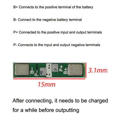 10 ชิ้น 3.7V ลิเธียมแบตเตอรี่ คณะกรรมการป้องกันโพลิเมอร์ขูดเลือดขูดเนื้อและคณะกรรมการป้องกัน Overdischarge, 3.7V 3A
