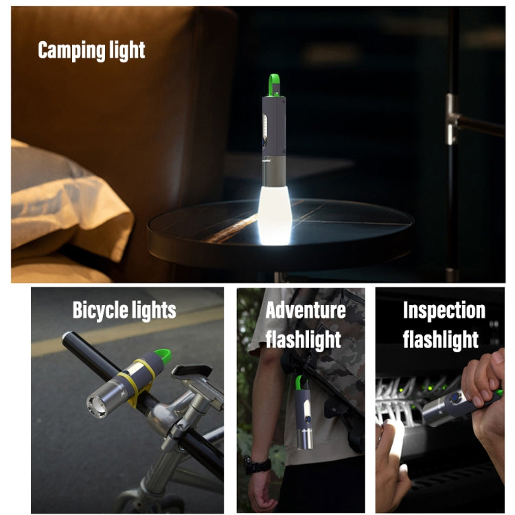XHP50 โคมไฟลูกปัด Super Bright LED ไฟฉายซูมกล้องส่องทางไกลไฟฉายกันน้ำพร้อมโป๊ะโคม