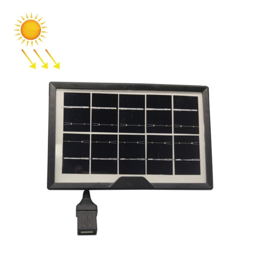 ไฟฉายโคมไฟตั้งโต๊ะขนาดเล็กพร้อมแผงโซลาร์เซลล์ 5V/1.8W หัวหญิง USB, Solar Panel