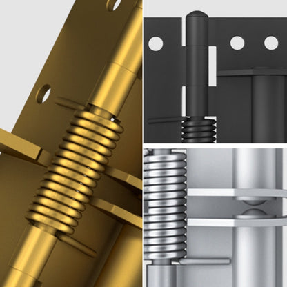 4 Inch Multifunctional Door Closer บานพับปิดประตูอัตโนมัติ, Color Steel Silver, Black, Color Steel Gold