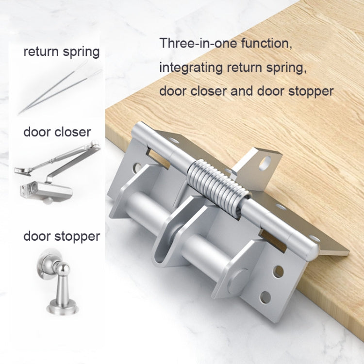 4 Inch Multifunctional Door Closer บานพับปิดประตูอัตโนมัติ, Color Steel Silver, Black, Color Steel Gold