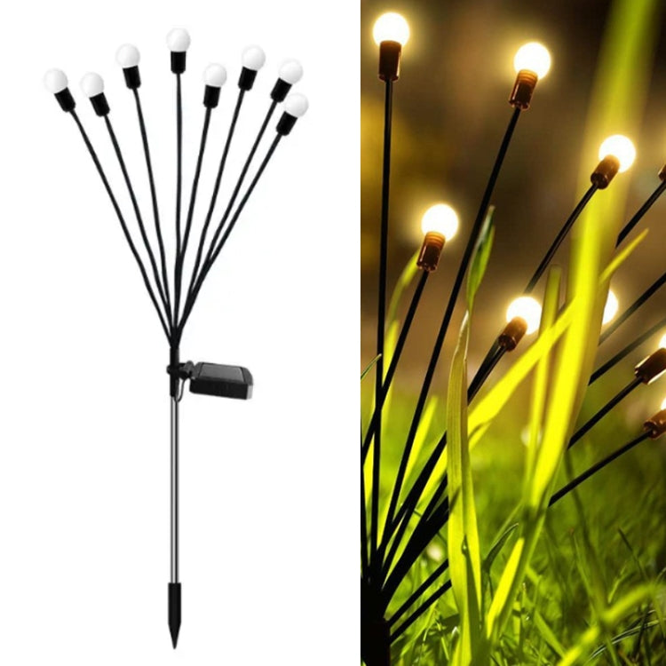 ไฟหิ่งห้อยพลังงานแสงอาทิตย์คริสต์มาสสวนกลางแจ้งไฟสนามหญ้ากันน้ำ, 6 Head Warm Light, 6 Head Color Light, 8 Head Warm Light, 8 Head Color Light, 10 Head Warm Light, 10 Head Color Light
