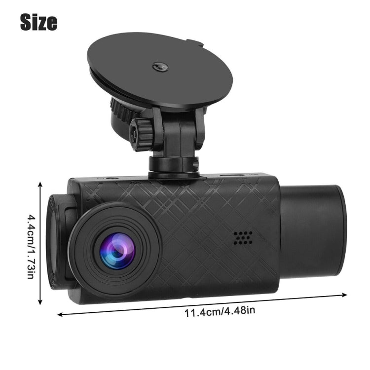 หน้าจอ 2 นิ้ว 3-Record 1080P เครื่องบันทึกการขับขี่, G12