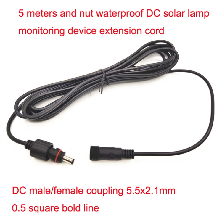 5m 12V / 24V Monitoring Universal DC Pump สายต่อขยายแสงพลังงานแสงอาทิตย์, 5m