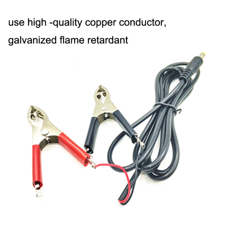 1.5 ม. 12V/24V แบตเตอรี่ทั่วไปสีแดงคลิปลวดจระเข้สีดำสายไฟ LED คลิปสายไฟ, 1.5m