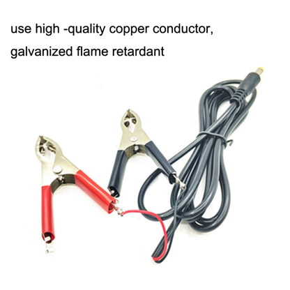 1.5 ม. 12V/24V แบตเตอรี่ทั่วไปสีแดงคลิปลวดจระเข้สีดำสายไฟ LED คลิปสายไฟ, 1.5m