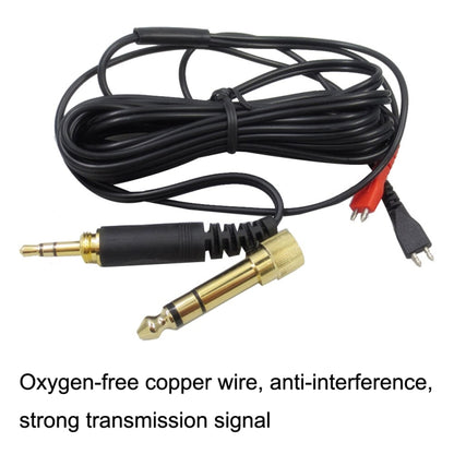 สำหรับ Sennheiser HD25 / HD560 / HD540 / HD480 / HD430 / HD250 ชุดหูฟังสายสัญญาณเสียง, ZS0093 Left Long Right Short, ZS0093 Two Sides Equivalent