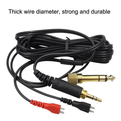 สำหรับ Sennheiser HD25 / HD560 / HD540 / HD480 / HD430 / HD250 ชุดหูฟังสายสัญญาณเสียง, ZS0093 Left Long Right Short, ZS0093 Two Sides Equivalent