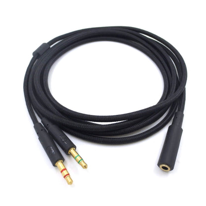 สำหรับ Kingston Skyline Alpha Cloud II 3.5 มม. 2 ใน 1 สายสัญญาณเสียง, ZS0174 Black