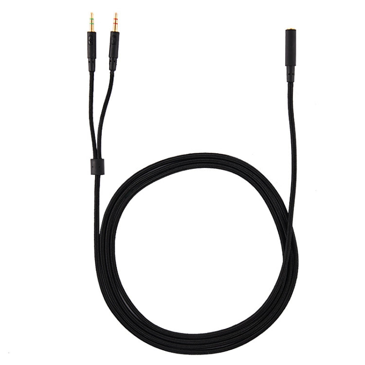 สำหรับ Kingston Skyline Alpha Cloud II 3.5 มม. 2 ใน 1 สายสัญญาณเสียง, ZS0174 Black