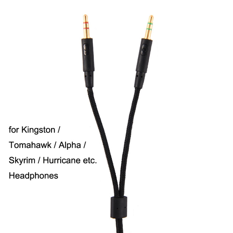 สำหรับ Kingston Skyline Alpha Cloud II 3.5 มม. 2 ใน 1 สายสัญญาณเสียง, ZS0174 Black