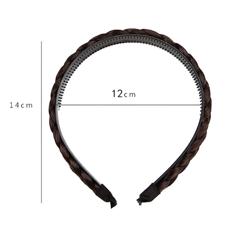 2 ชิ้นกว้าง brimmed Twisted Braid Hoops วิกผมลื่นอุปกรณ์เสริมผม, 1cm-Natural Black, 1cm-Light Brown, 1.5cm-Natural Black, 1.5cm-Light Brown, 1.5cm-Deep Brown, 1.8cm-Natural Black, 1.8cm-Deep Brown, 1.8cm-Double Natural Black, 1.8cm-Double Light Brown  ...