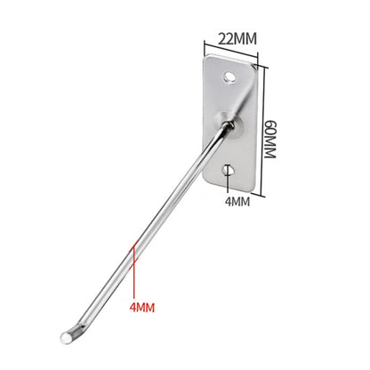 10pcs 4mm Thick Nail Wall Display Hooks ตะขอลวดเดี่ยว, 5cm, 10cm, 15cm, 20cm, 25cm