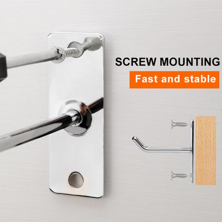 10pcs 4mm Thick Nail Wall Display Hooks ตะขอลวดเดี่ยว, 5cm, 10cm, 15cm, 20cm, 25cm