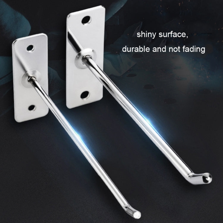 10pcs 4mm Thick Nail Wall Display Hooks ตะขอลวดเดี่ยว, 5cm, 10cm, 15cm, 20cm, 25cm