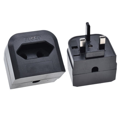ปลั๊ก EU 250V เป็นปลั๊ก UK พร้อมปลั๊กแปลงฟิวส์, EU Plug To UK Plug