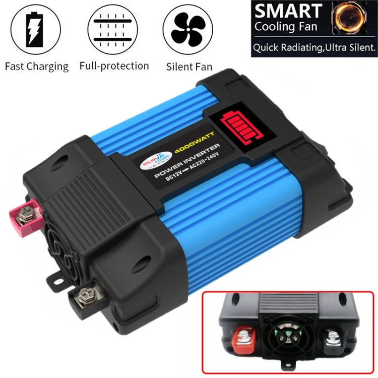 SOLIKE TECH เครื่องแปลงกระแสไฟฟ้ารถยนต์ Sine Wave Convertor อินเวอร์เตอร์อัตโนมัติ, 12V-220V 300W, 12V-110V 300W, 12V-220V 500W, 12V-110V 500W