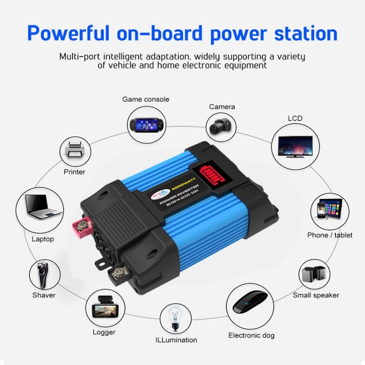 SOLIKE TECH เครื่องแปลงกระแสไฟฟ้ารถยนต์ Sine Wave Convertor อินเวอร์เตอร์อัตโนมัติ, 12V-220V 300W, 12V-110V 300W, 12V-220V 500W, 12V-110V 500W