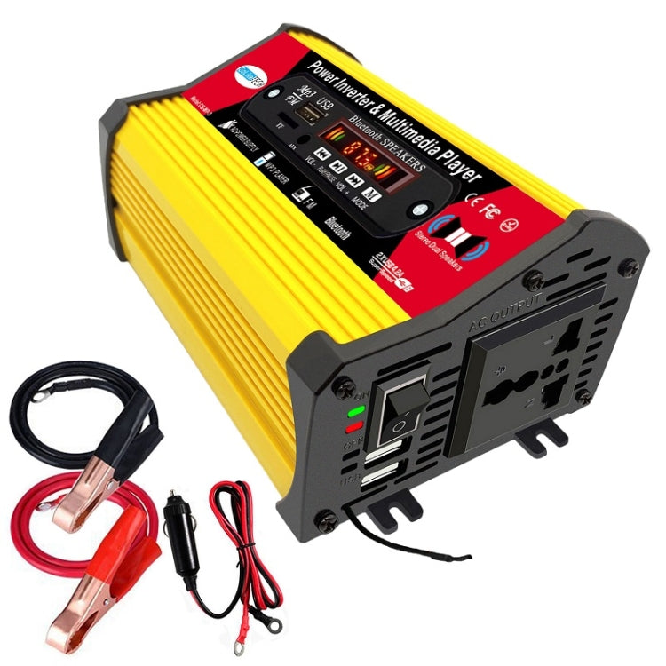 อินเวอร์เตอร์ SOLIKE TECH 300W พร้อมเครื่องเล่นมัลติมีเดีย Bluetooth MP3/FM, 12V to 110V, 12V to 220V