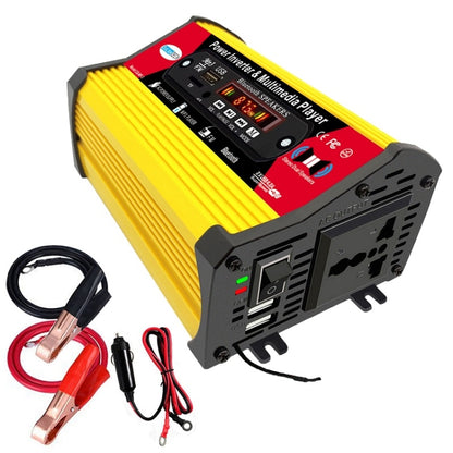อินเวอร์เตอร์ SOLIKE TECH 300W พร้อมเครื่องเล่นมัลติมีเดีย Bluetooth MP3/FM, 12V to 110V, 12V to 220V