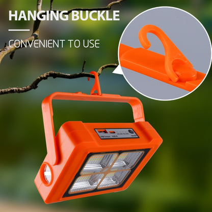 Solar Flood Light ไฟฉายแบบพกพา ไฟฉุกเฉินสำหรับทำงาน, 144 LEDs