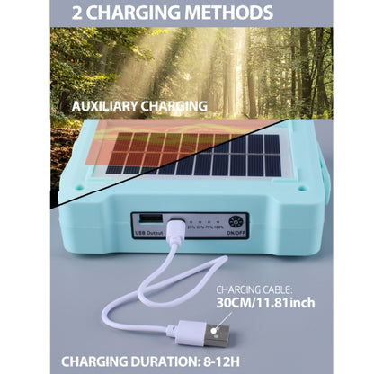 Solar Flood Light ไฟฉายแบบพกพา ไฟฉุกเฉินสำหรับทำงาน, 144 LEDs