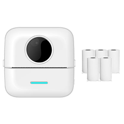 Mini Student คำถามที่ผิด Bluetooth เครื่องพิมพ์ความร้อน, With 5 Rolls White Paper, With 3 Rolls Color Paper
