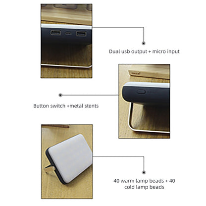 แคมป์ปิ้งกลางแจ้งไฟ LED กันน้ำ USB แบบชาร์จไฟได้, YL205