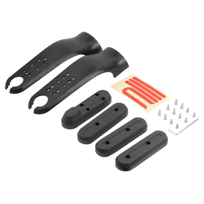 สำหรับ Xiaomi M365 / PRO / 1S อุปกรณ์เสริมสเก็ตบอร์ดส้อมด้านหน้าฝาครอบป้องกันพลาสติกชุดแถบสะท้อนแสง