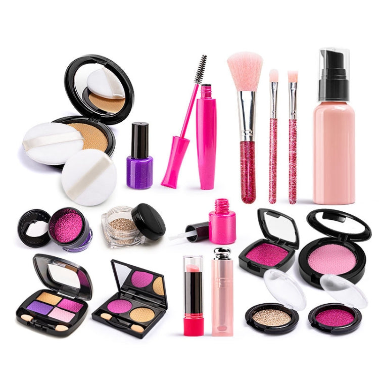 Girls Simulation Dressing Makeup Box Play House ชุดเครื่องสำอางปลอดสารพิษ, 21 In 1 Rose Leather Bag, 21 In 1 Orange Leather Bag, 20 In 1 OPP Bag