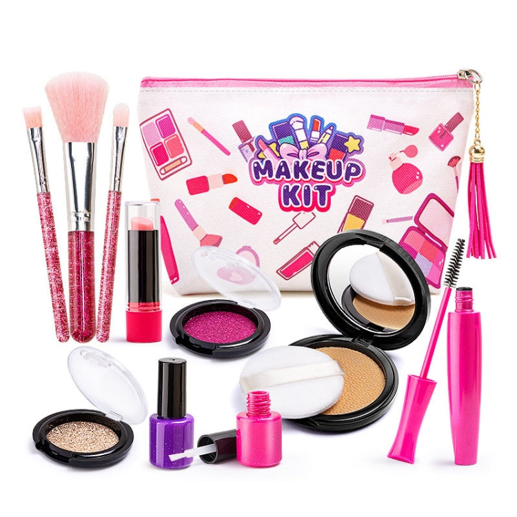 11ชิ้น/เซ็ตสาวจำลองการตกแต่งแต่งหน้ากล่องเล่นบ้านเครื่องสำอางปลอดสารพิษชุด, Beautiful Makeup Bag 1164, Wave Dot Bag 1162, Shell Bag 1165, Graffiti Bag 1163, OPP Bag 1162A, OPP Bag 1163A, OPP Bag 1164A, OPP Bag 1165A