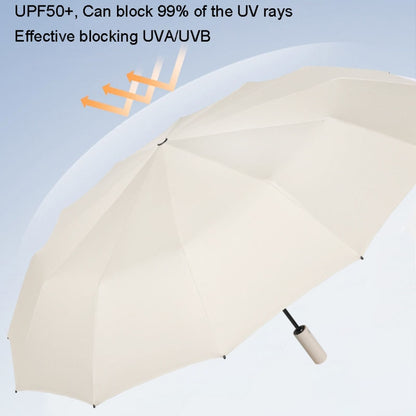 60 Bone Sunny Rain ร่มอัตโนมัติแบบใช้คู่ ร่มบังแดด UV เสริมแรงกันลม, 60 Bones